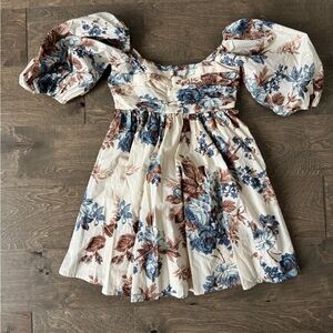 Abercrombie Floral Puff Sleeve NWT petit Dress